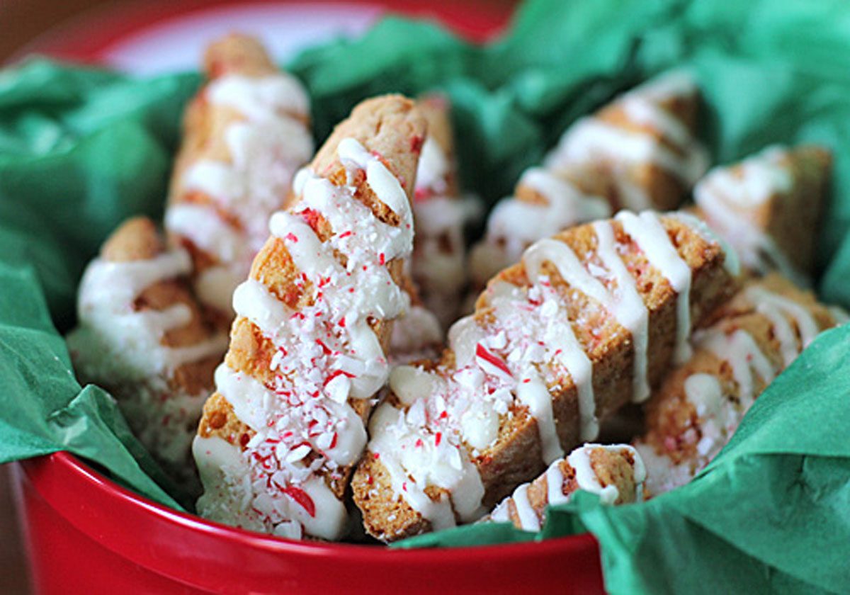 Candy Cane Biscotti