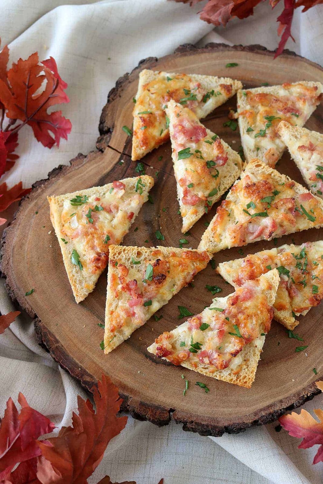 Bacon Cheddar Toasts