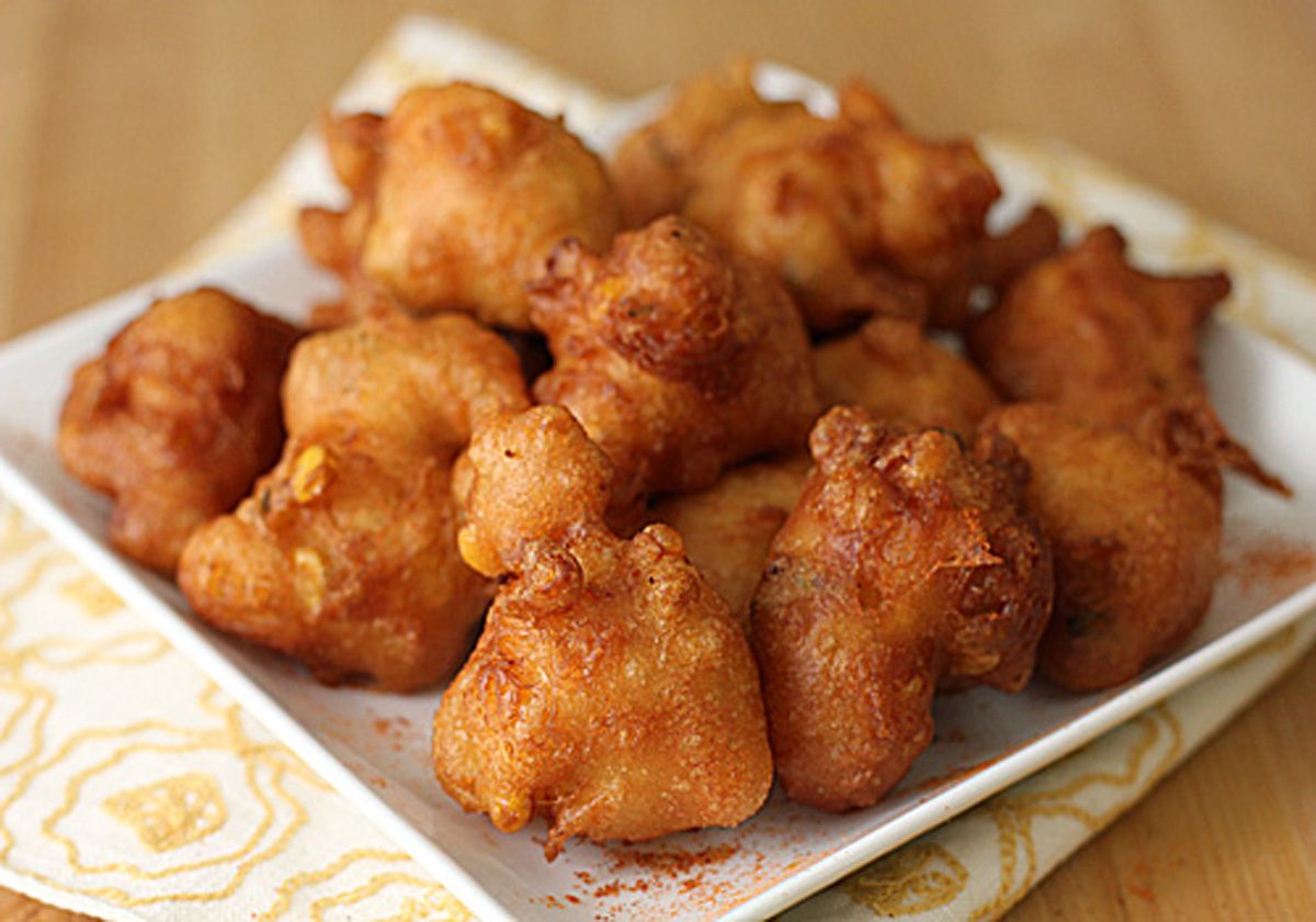 Beer Battered Corn Fritters