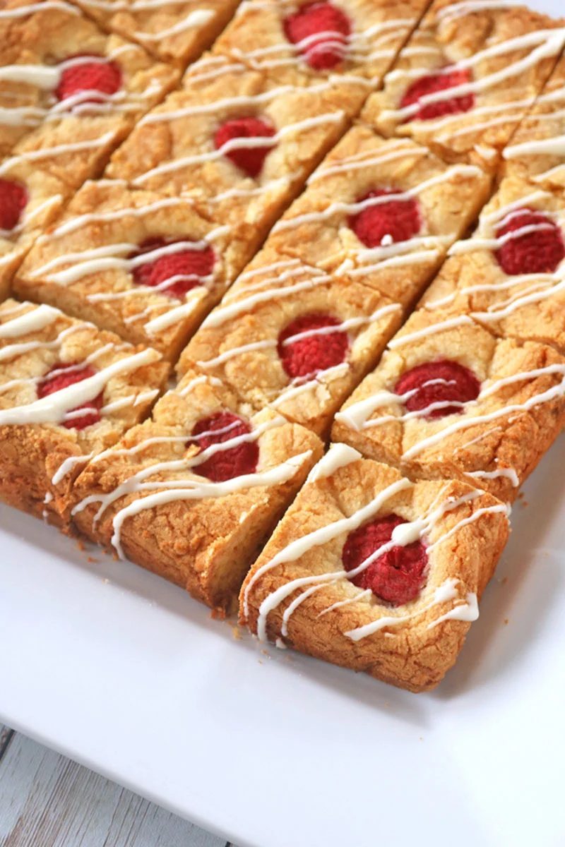 White Chocolate Raspberry Bars