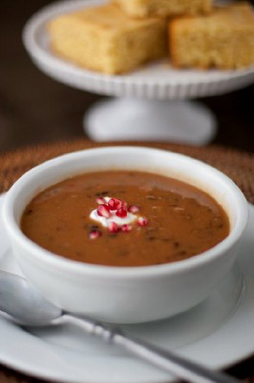 Black Bean and Pumpkin Soup