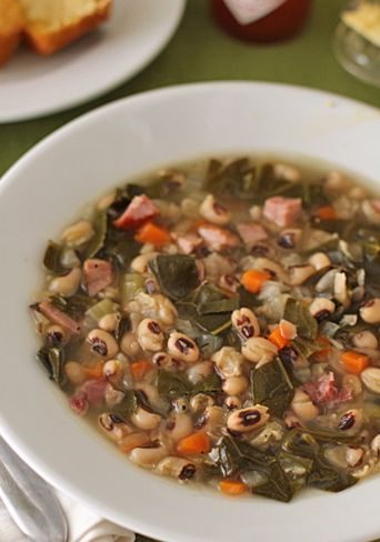 Black-Eyed Pea and Collard Green Soup