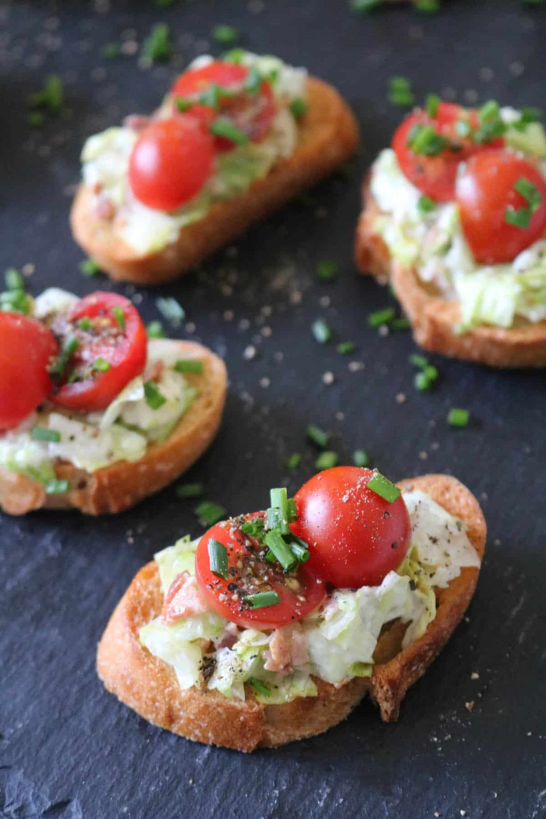 Blue Cheese Wedge Salad Crostini