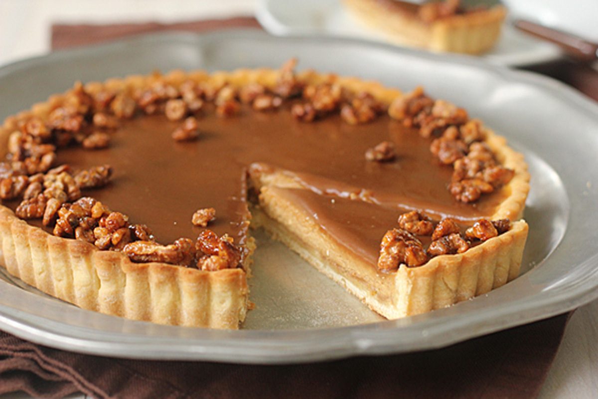 Bourbon-Caramel Pumpkin Tart