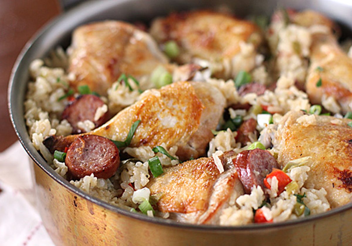 Cajun Chicken and Sausage Jambalaya