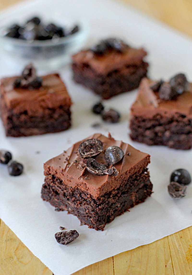 Chocolate-Espresso Cream Cheese Frosted Brownies
