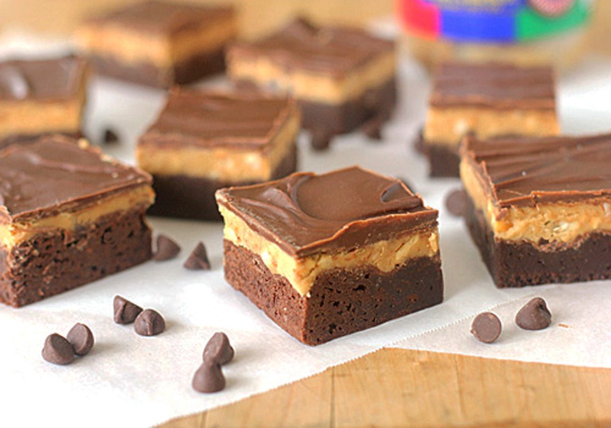 Peanut Butter and Fudge Brownies