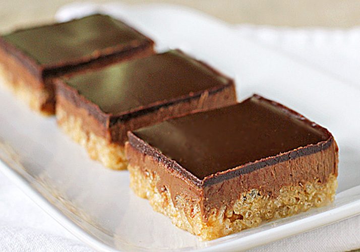 Chocolate Peanut Butter Crispy Bars