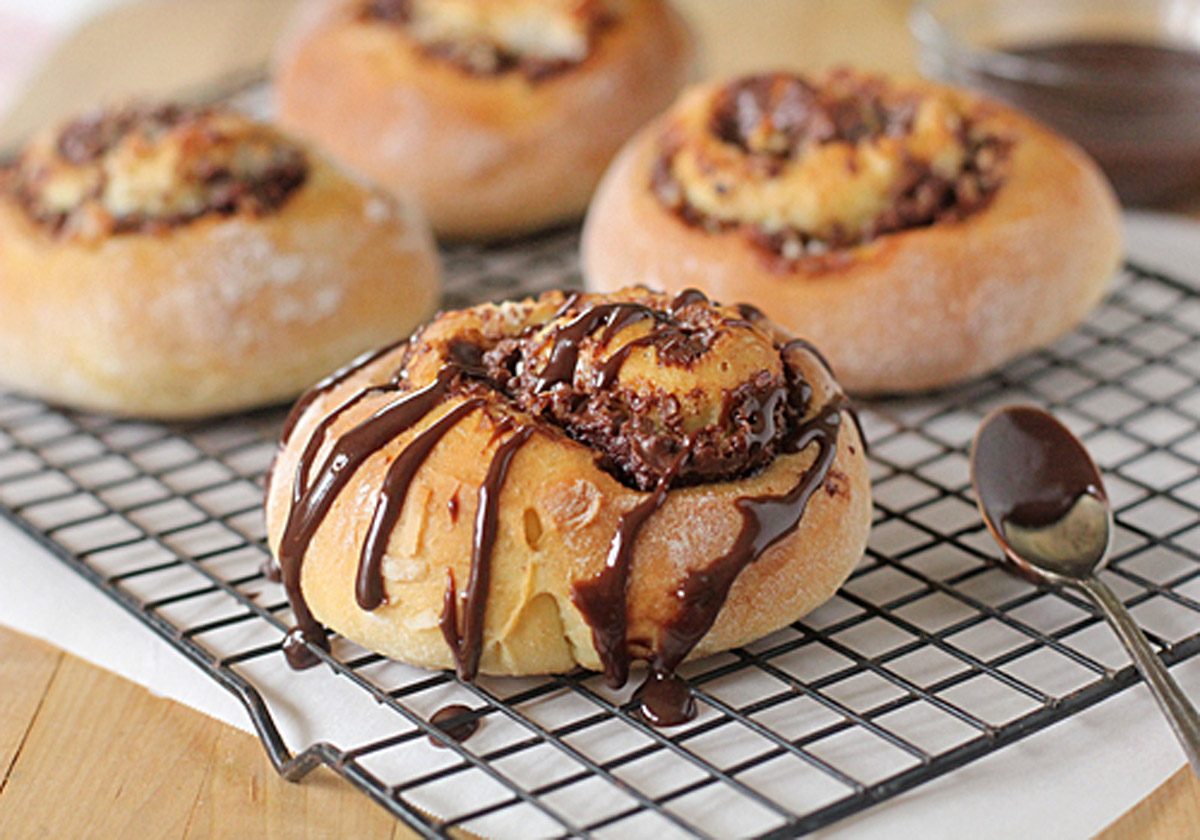 Chocolate Hazelnut Coconut Sweet Rolls