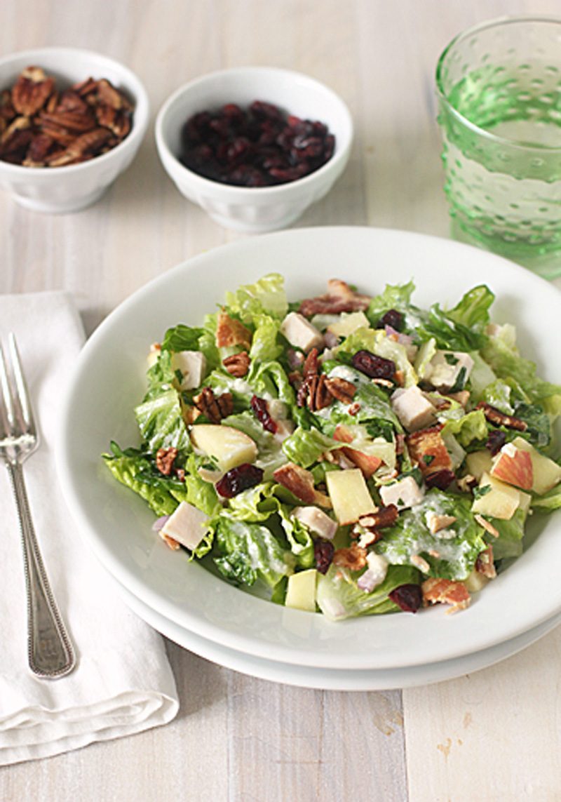 Chopped Salad with Turkey, Bacon, and Apples