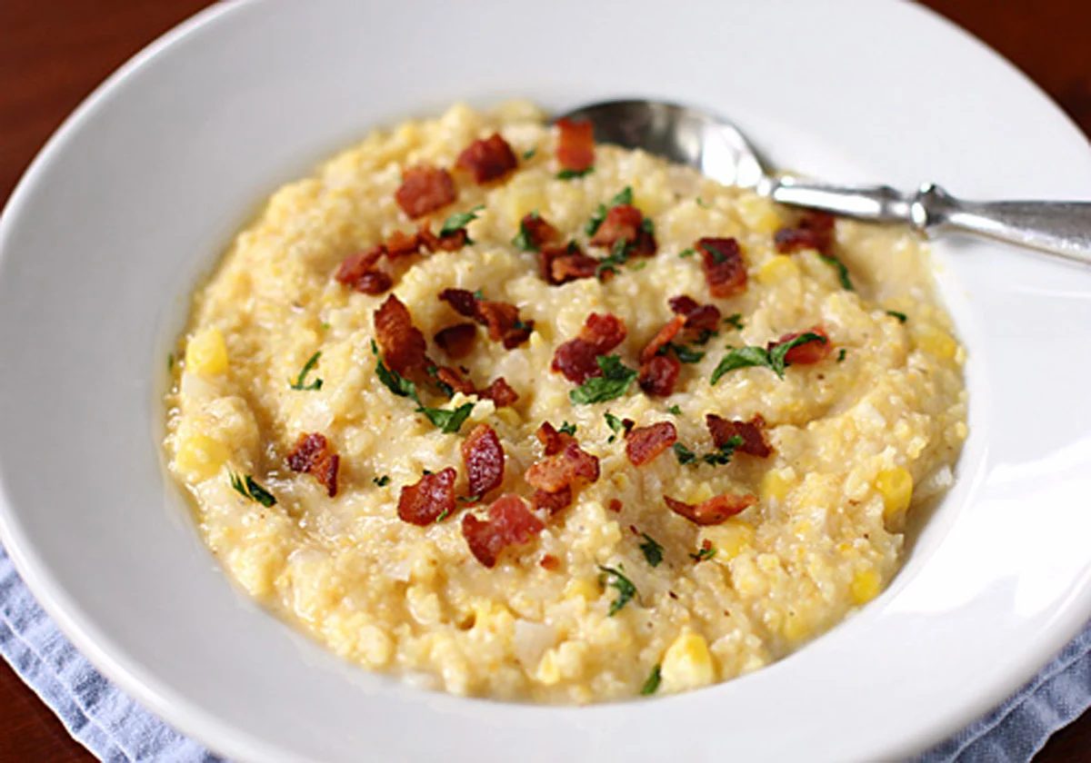 Corn Polenta with Bacon and Fontina