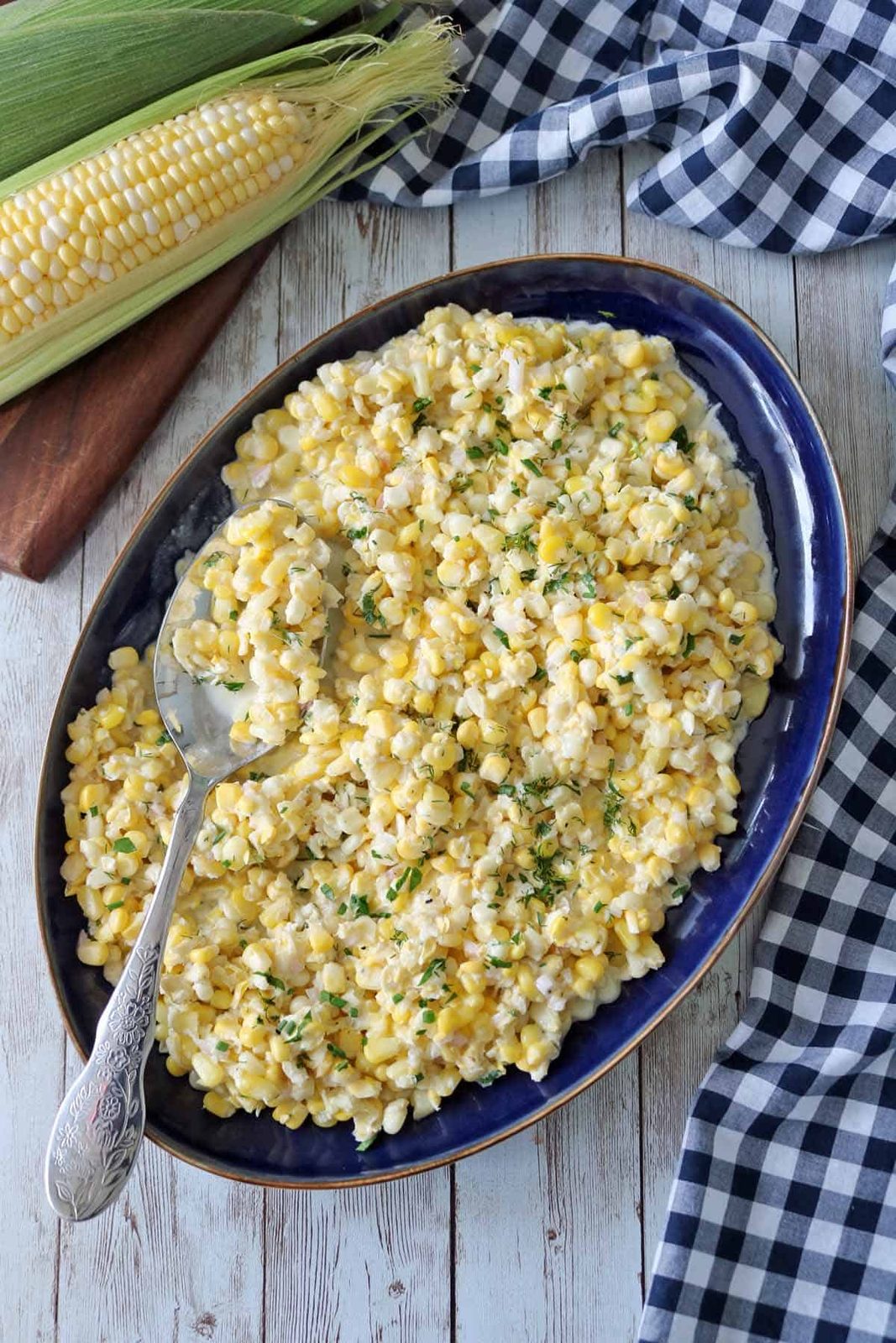 Corn Salad with Buttermilk and Herb Dressing