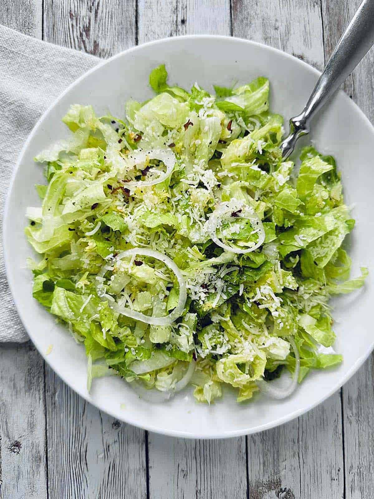 Crunchy Romaine Salad with Parmesan