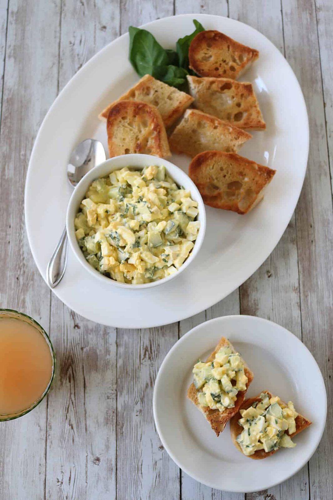 Cucumber and Basil Egg Salad