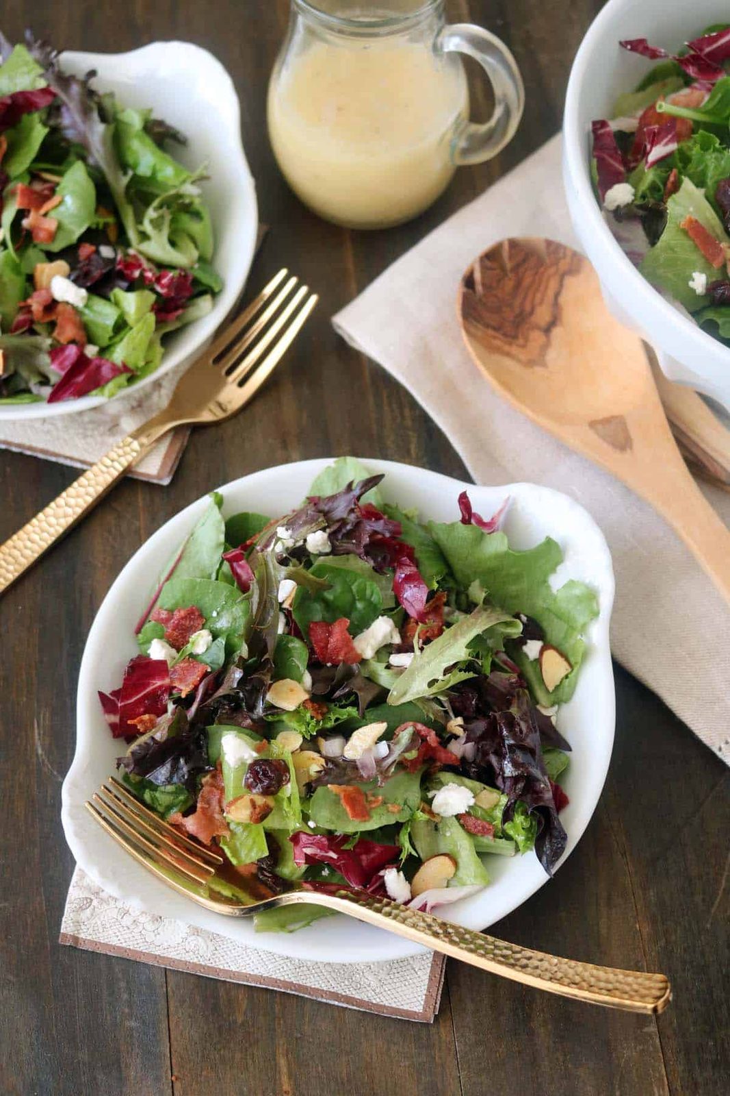 Easy Autumn Salad with Apple Cider Vinaigrette