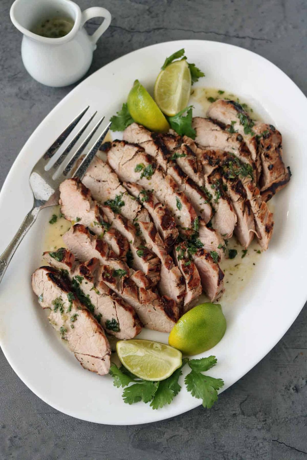 Garlic-Lime Grilled Pork Tenderloin Steaks
