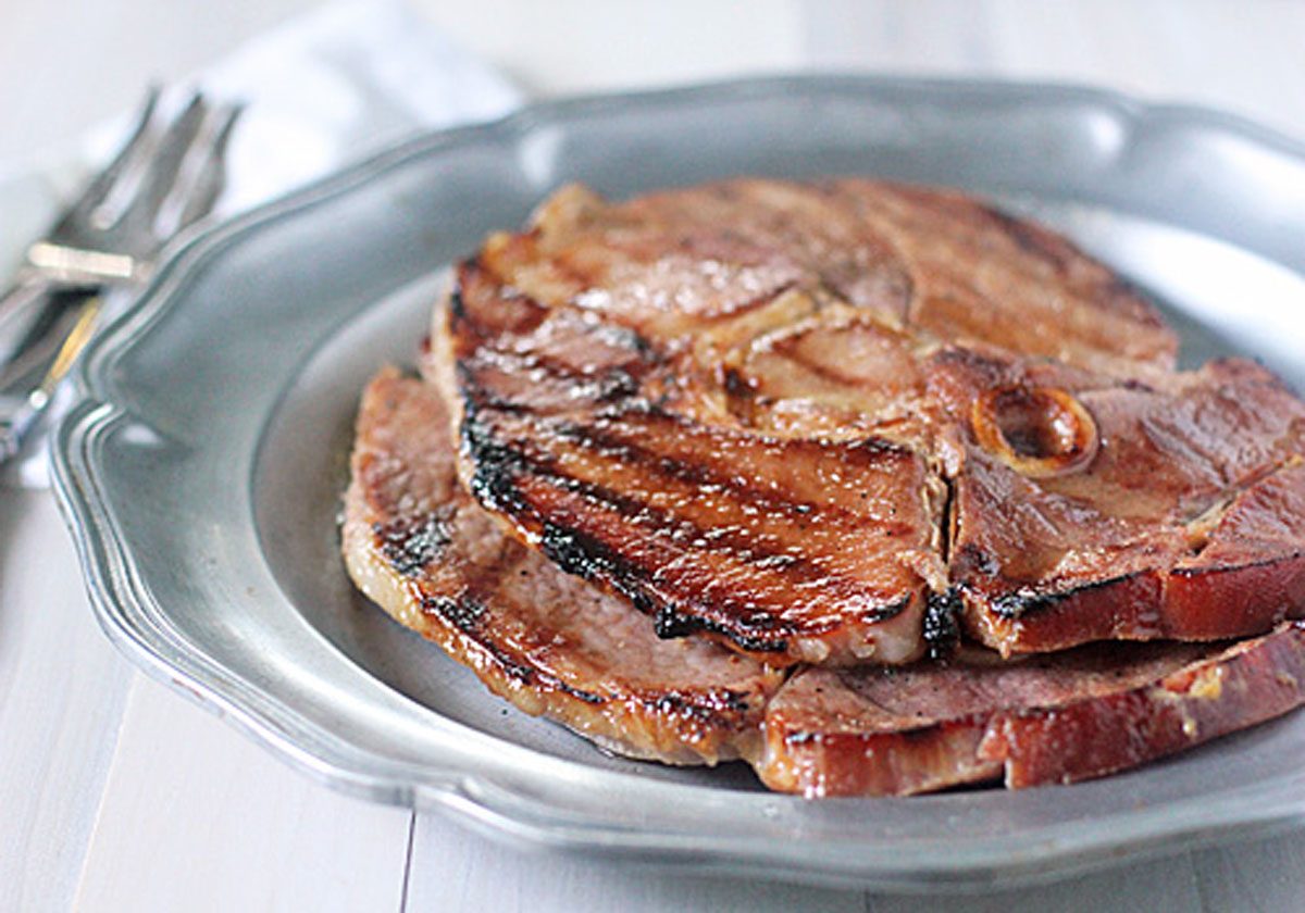 Grilled Ham Steaks
