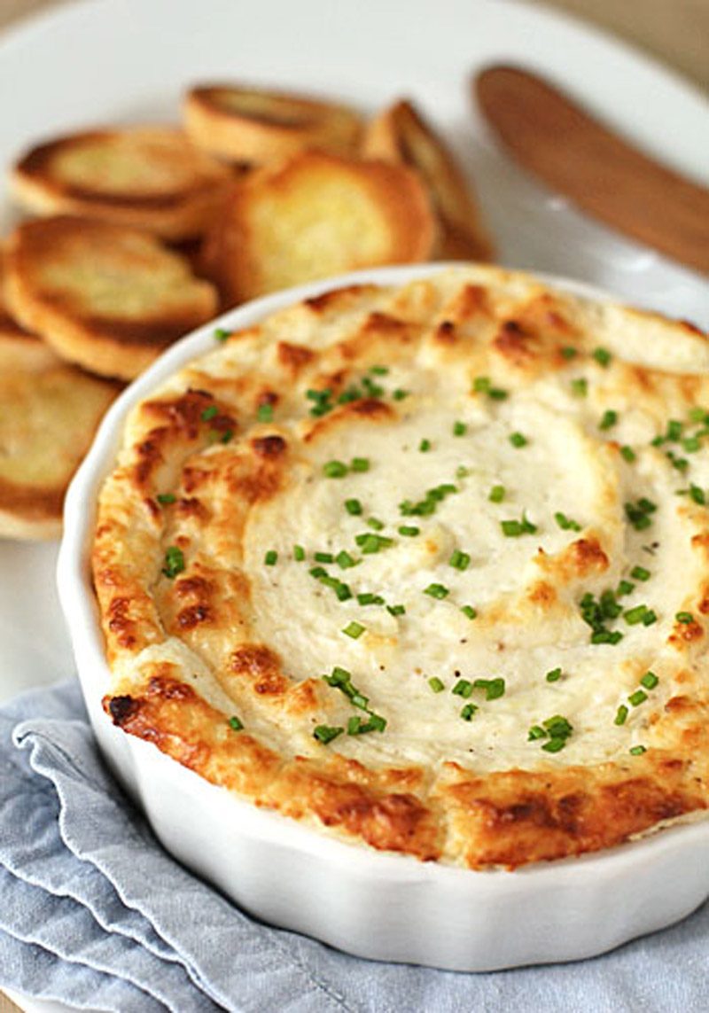 Hot Onion and Cheese Soufflé Dip