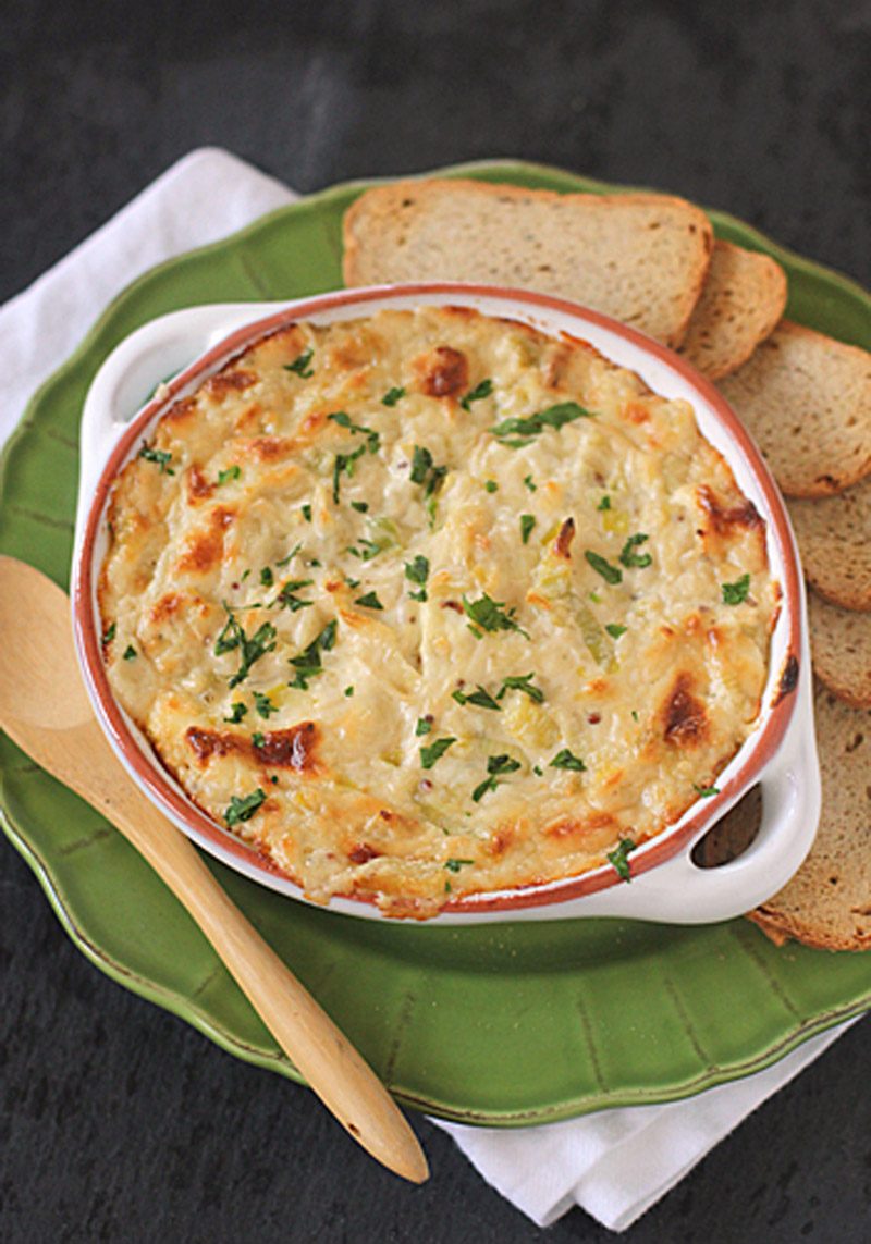 Leek, Cheddar and Guinness Dip