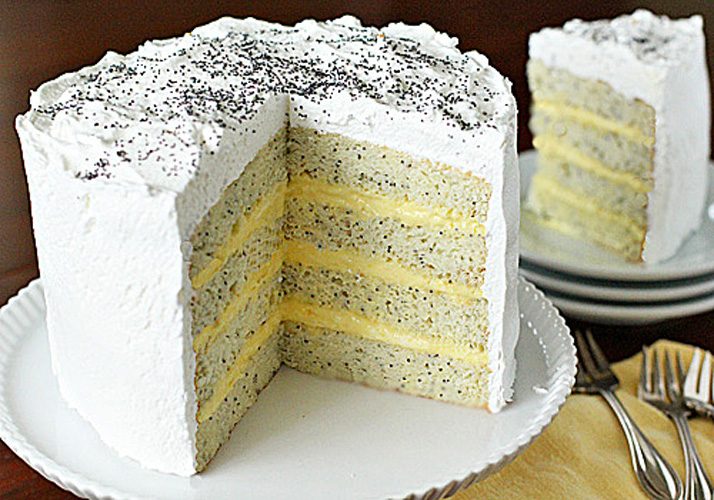 Lemon Poppy Seed Lady Cake