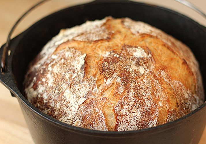 No-Knead Country Bread