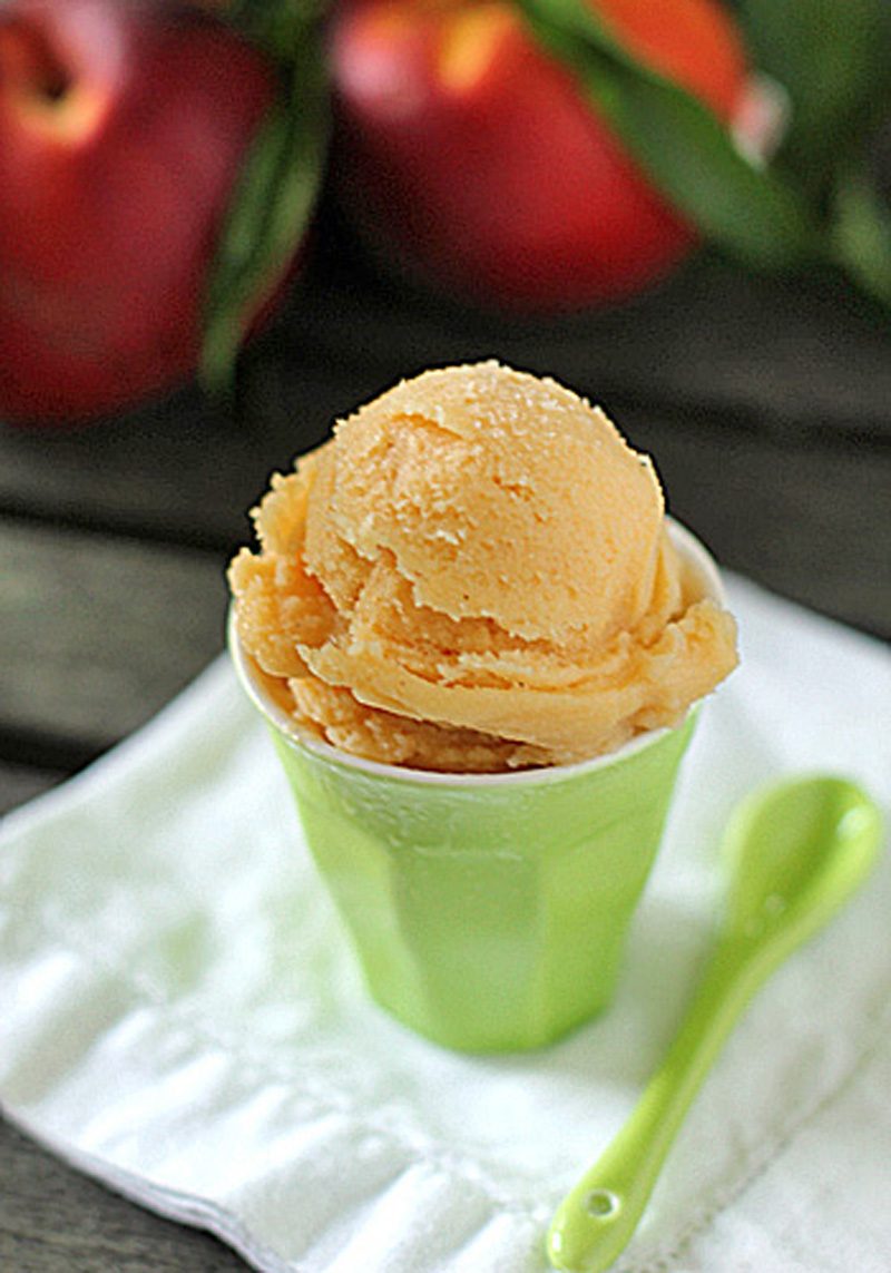 Peach Buttermilk Sherbet