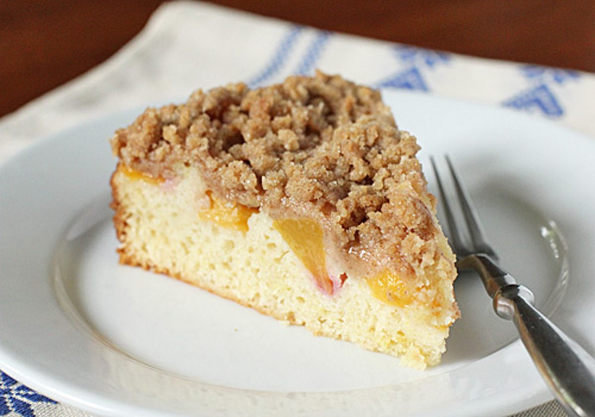 Peach Streusel Coffee Cake