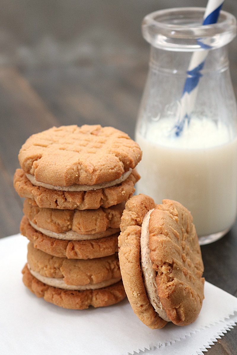 Peanut Butter Cream Sandwich Cookies
