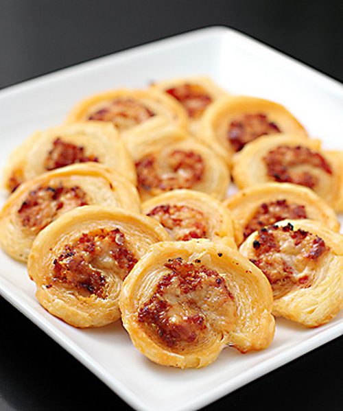 Pepperoni and Asiago Pinwheels