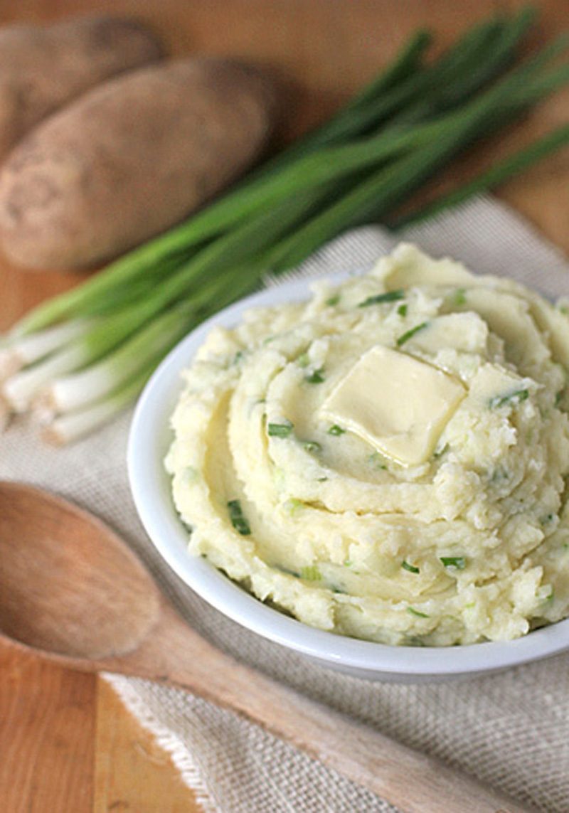 Irish Champ (or Mashed Potatoes with Scallions)