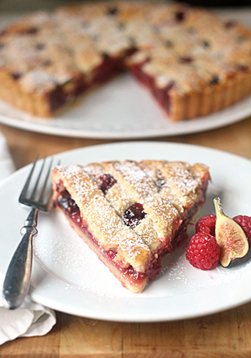 Raspberry-Fig Crostata