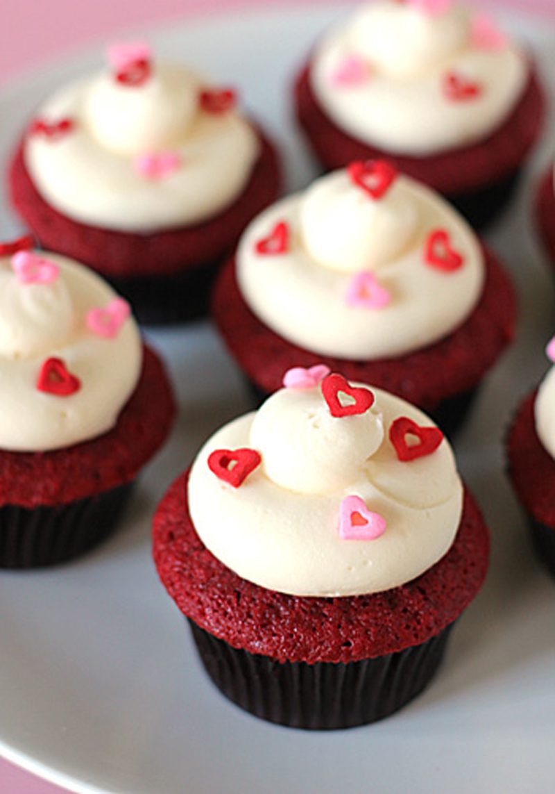 Red Velvet Cupcakes with Cream Cheese Frosting