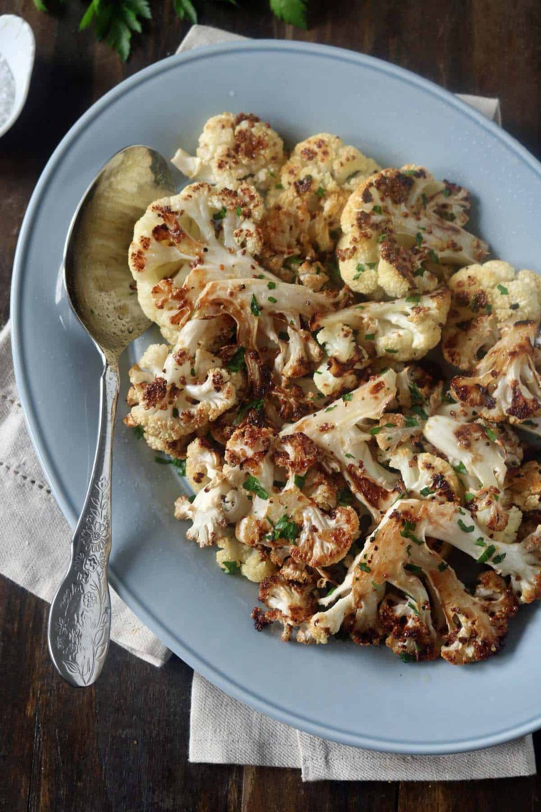 Roasted Cauliflower with Dijon Mustard-Lemon Butter