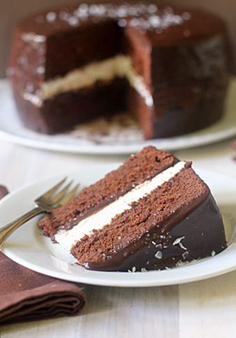 Salted Caramel “Ding Dong” Cake