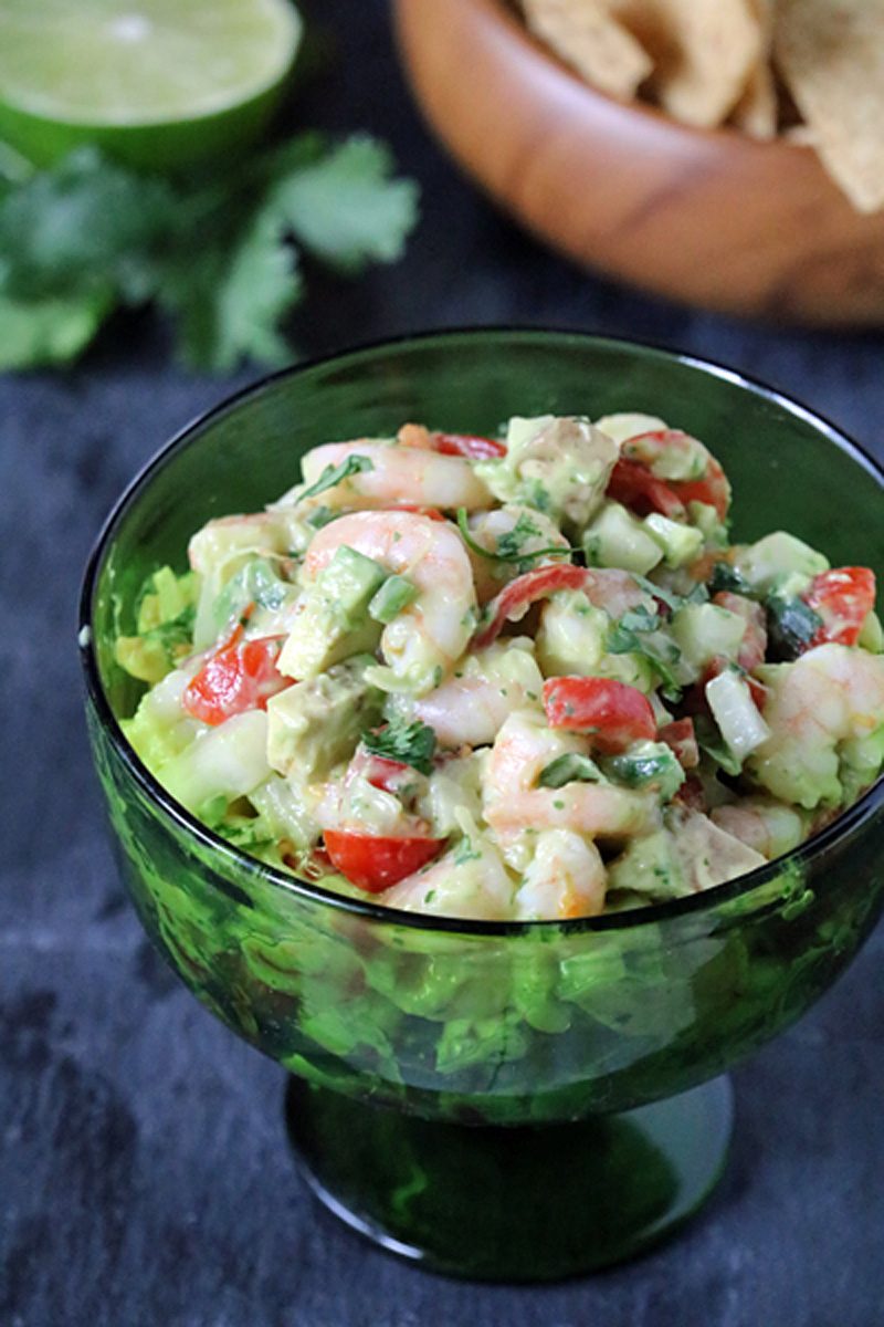 Avocado-Dressed Shrimp a la Mexicana