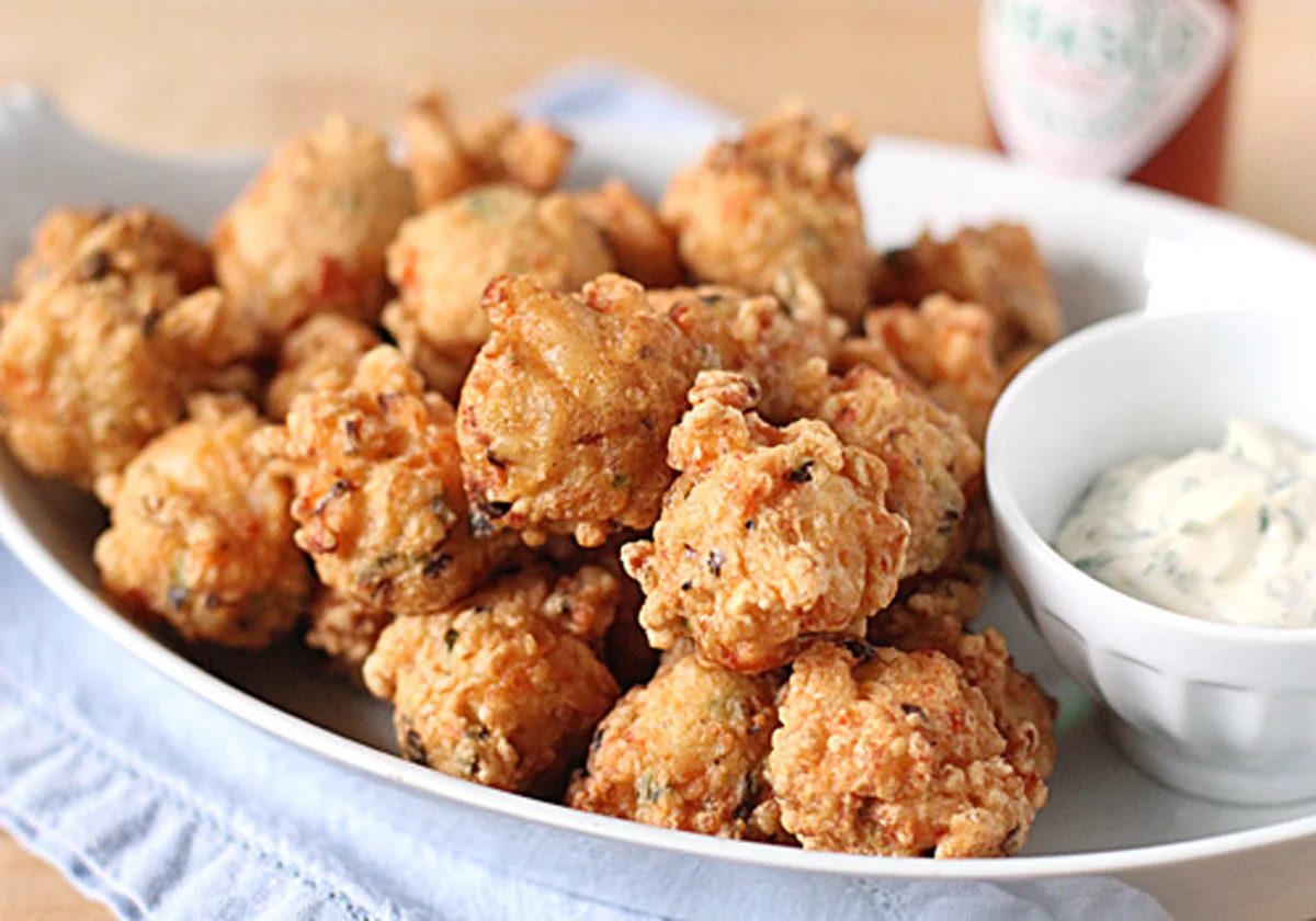 Shrimp Beignets with Dipping Sauce