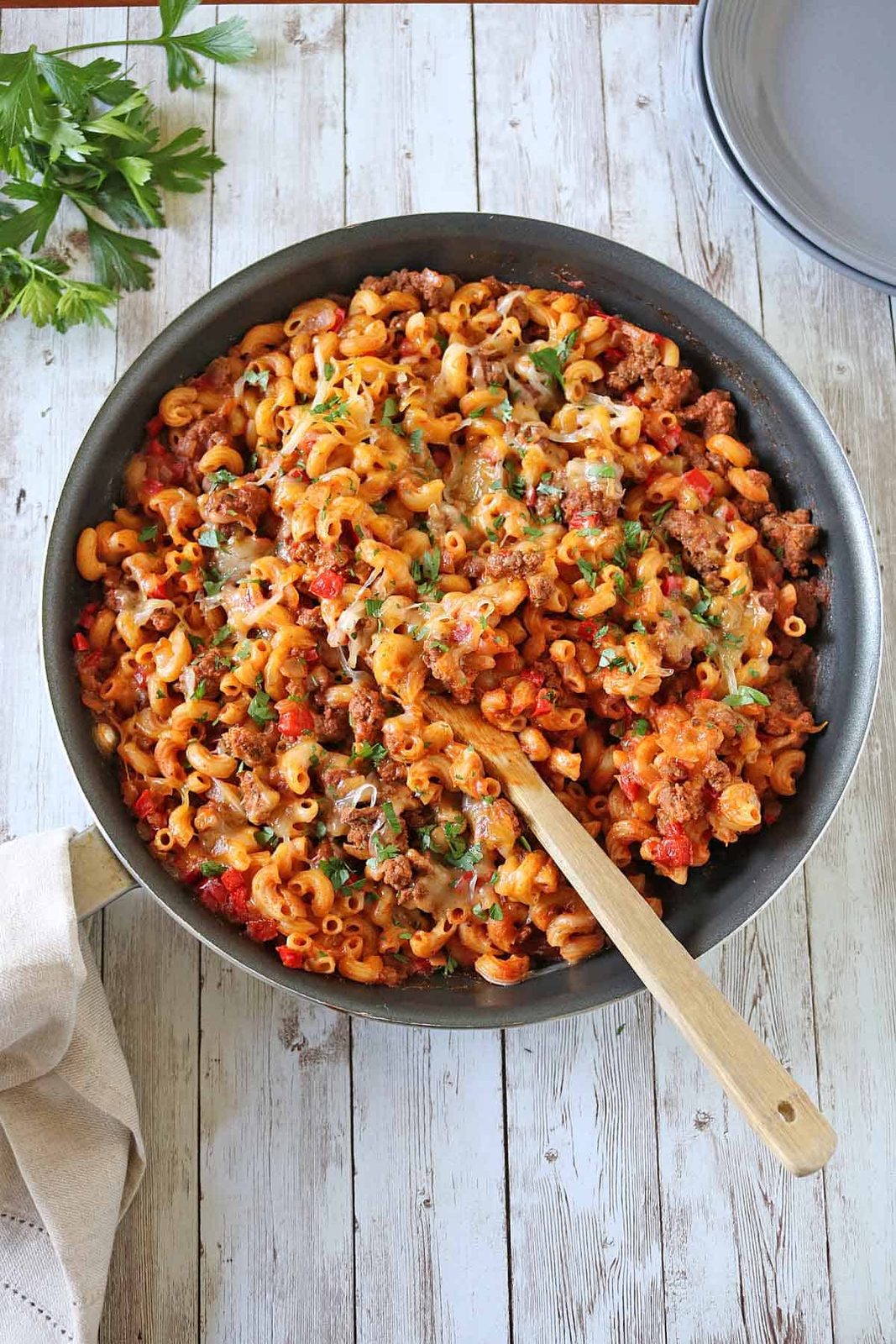 Skillet Cheesy Chili Mac