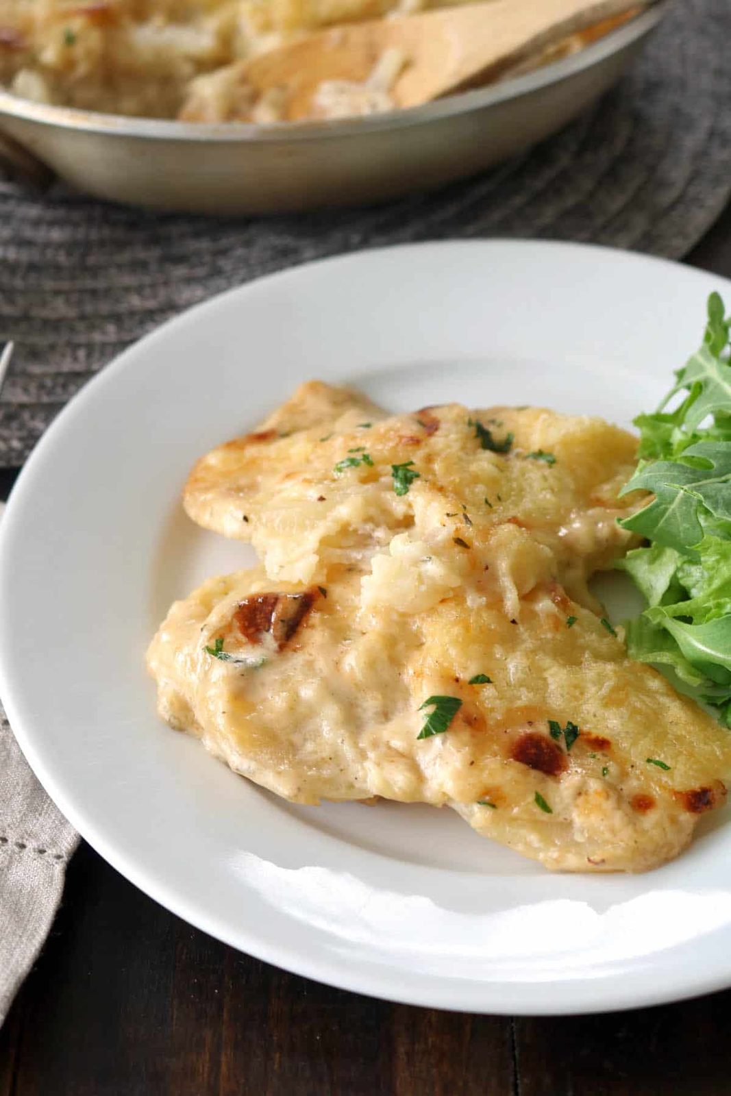 Skillet Cheesy Scalloped Potatoes