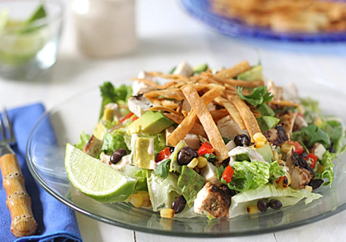Southwest Grilled Chicken Tortilla Salad