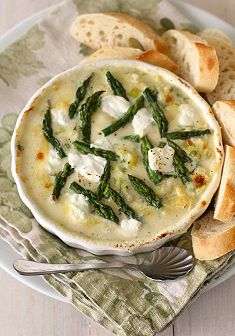 Spring Vegetable and Goat Cheese Dip