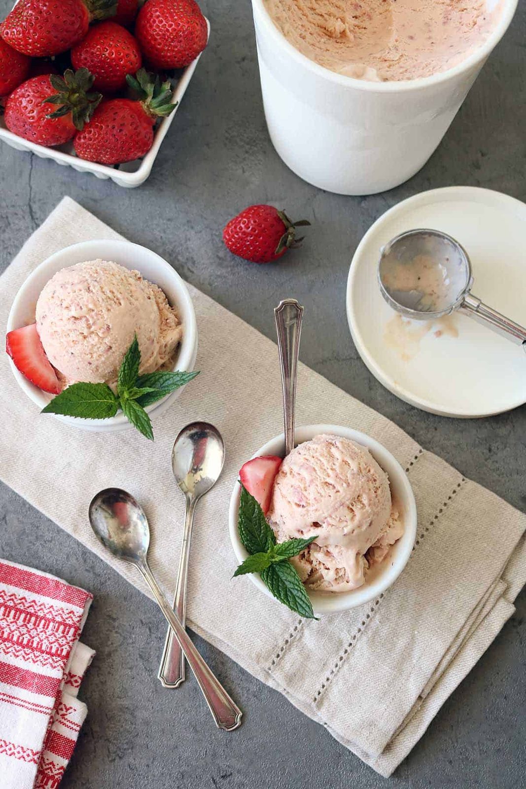 Strawberry-Balsamic Ice Cream