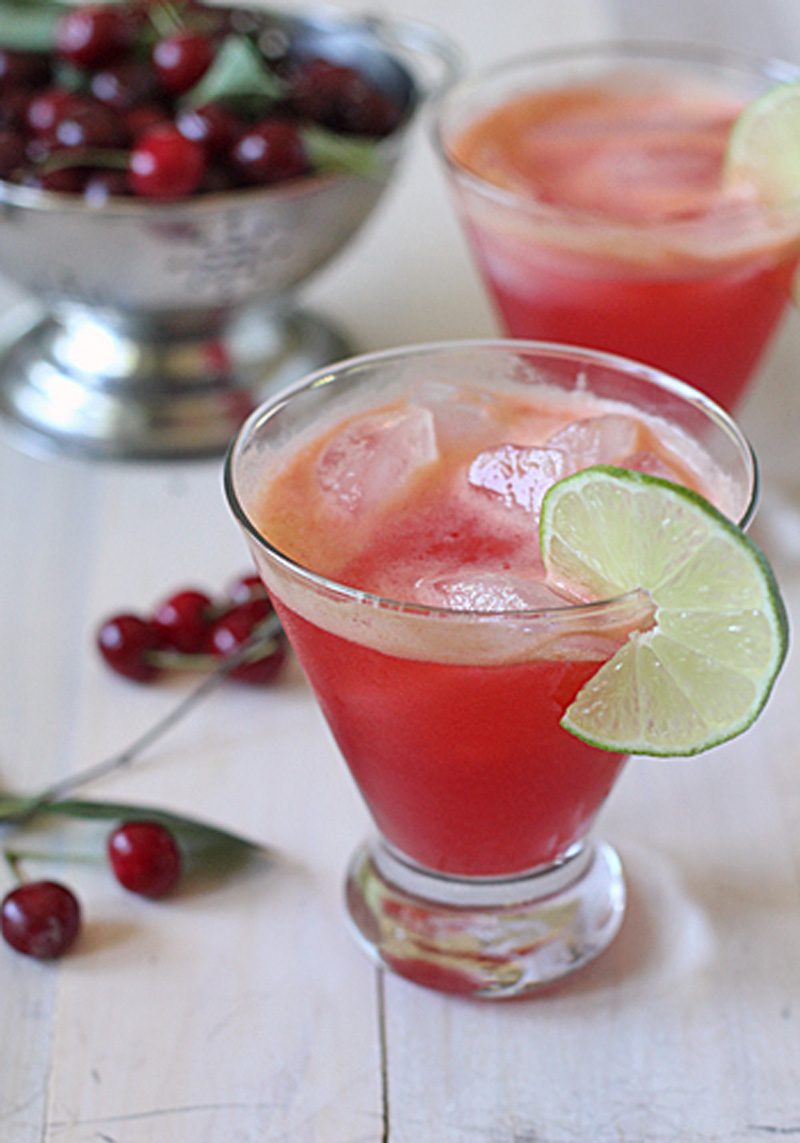 Sparkling Sour Cherry Limeade