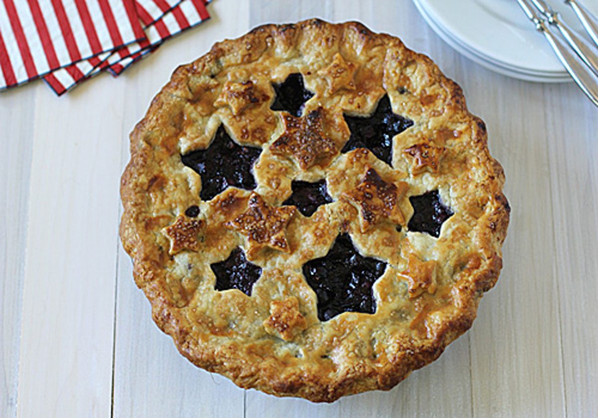 Star Spangled Blueberry Pie
