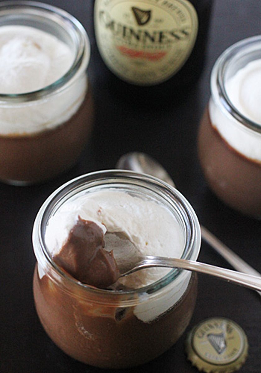 Chocolate Guinness Pudding with Baileys Whipped Cream