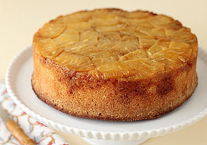 Pineapple Coconut Upside-Down Cake