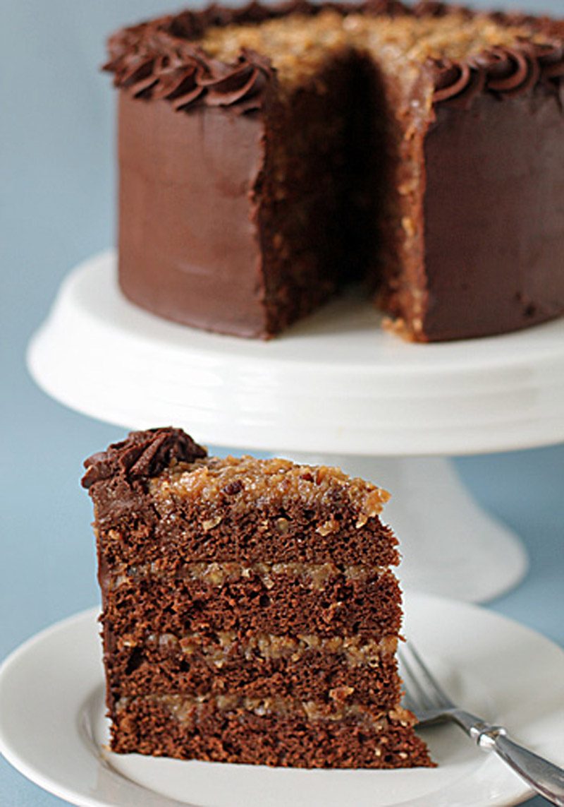 Mile High German Chocolate Cake
