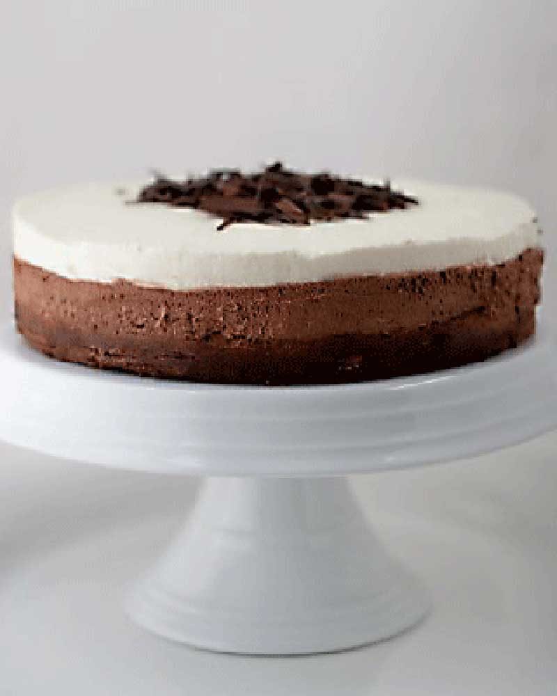 Triple Chocolate Mousse Cake