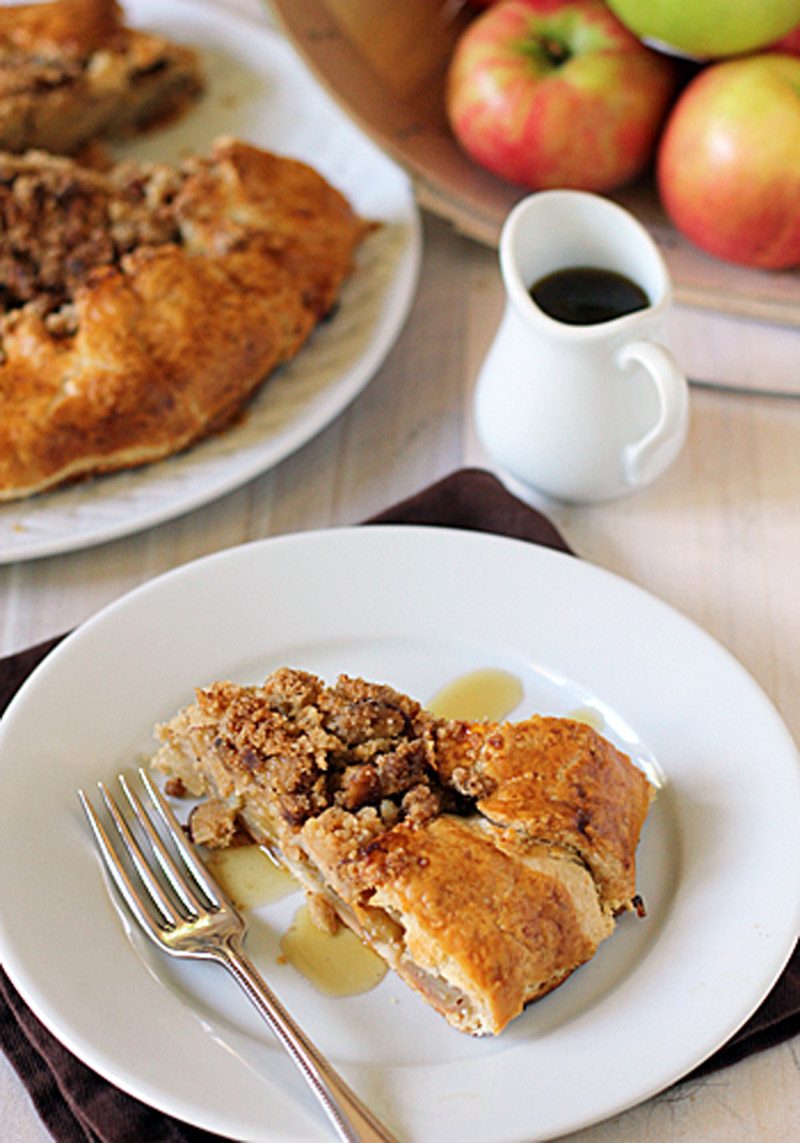 Apple Crostada with Brown Butter Streusel
