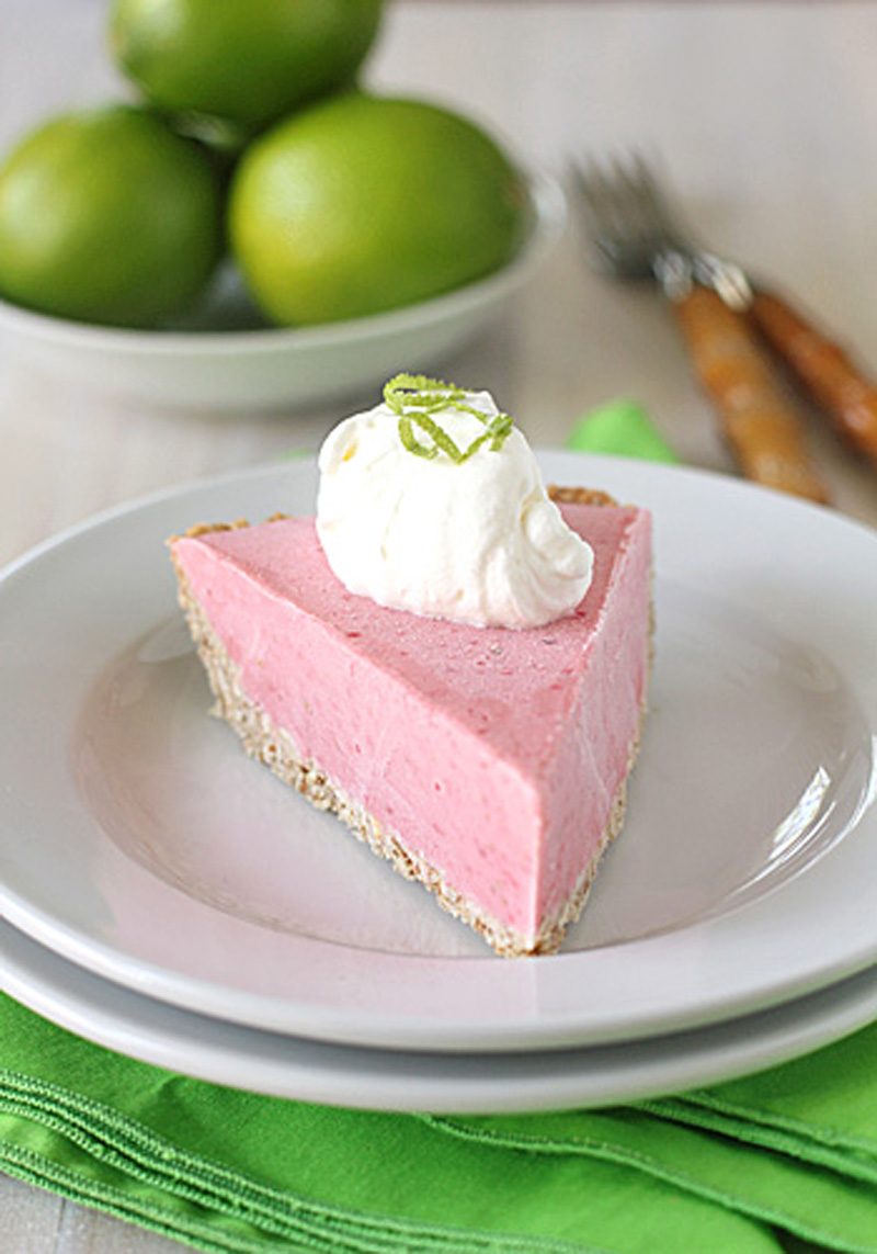 Frozen Strawberry Margarita Pie