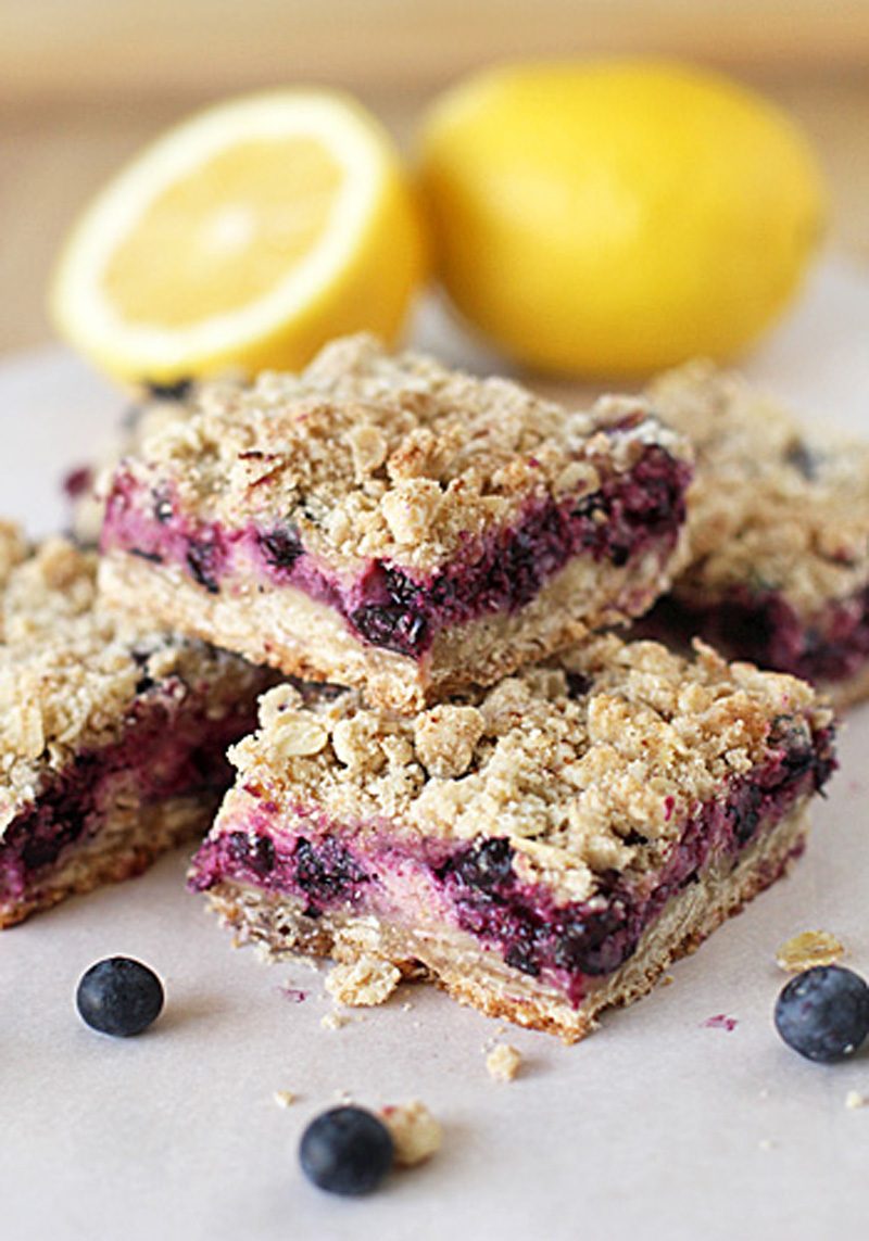 Blueberry Streusel Bars with Lemon Cream Filling